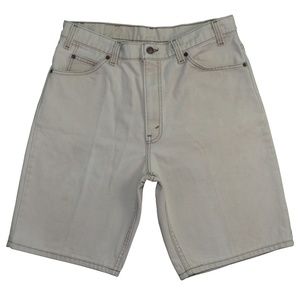 Vintage Levis Denim White Shorts 32W